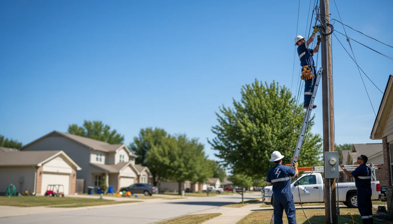 Residential electrician providing installation services in St Louis, MO